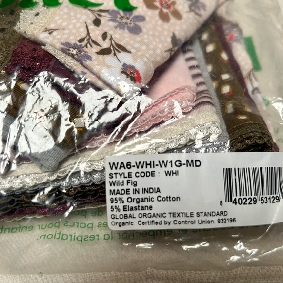 NEW Never Worn - Set of 6, PACT Organic Cotton Women’s Underwear - Size Medium - Picture 6 of 6